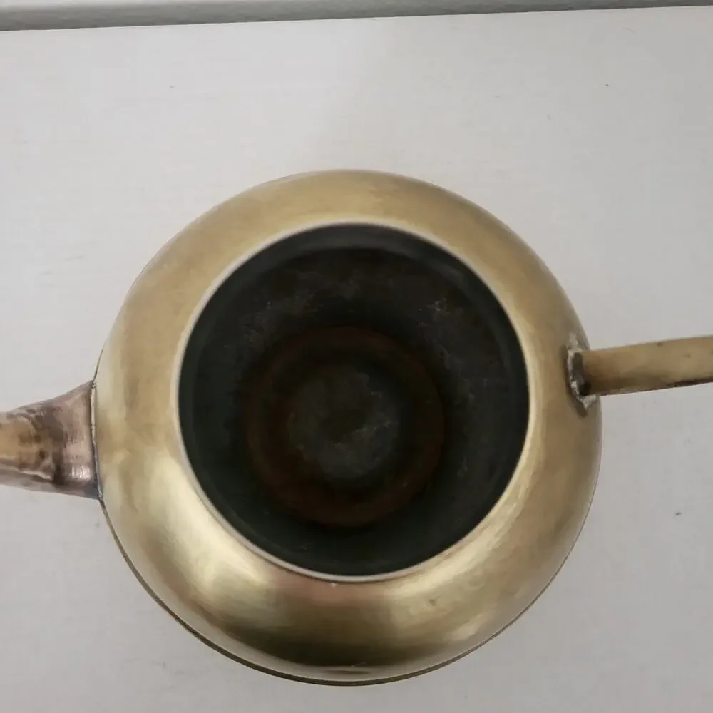 Vintage Copper & Aluminum Teapot 8 inch boho grannycore cottage core Decore